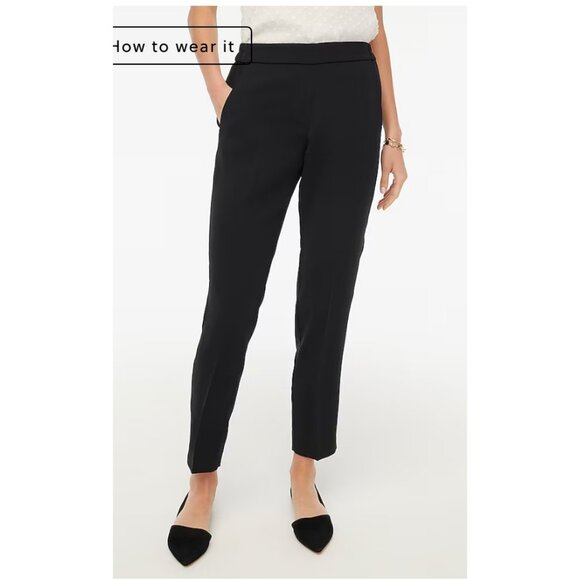 J. Crew Factory Pants - J.Crew $98 Tall Jamie Pant Black Size T18 BT211